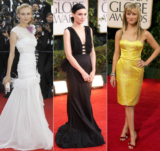 Diane Kruger, Rooney Mara y Reese Witherspoon, tres actrices que han defendido diseños icónicos de la firma.