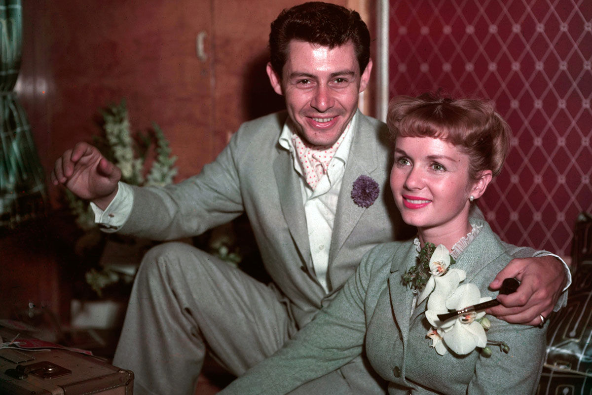 Eddie Fisher y Debbie Reynolds en 1955.