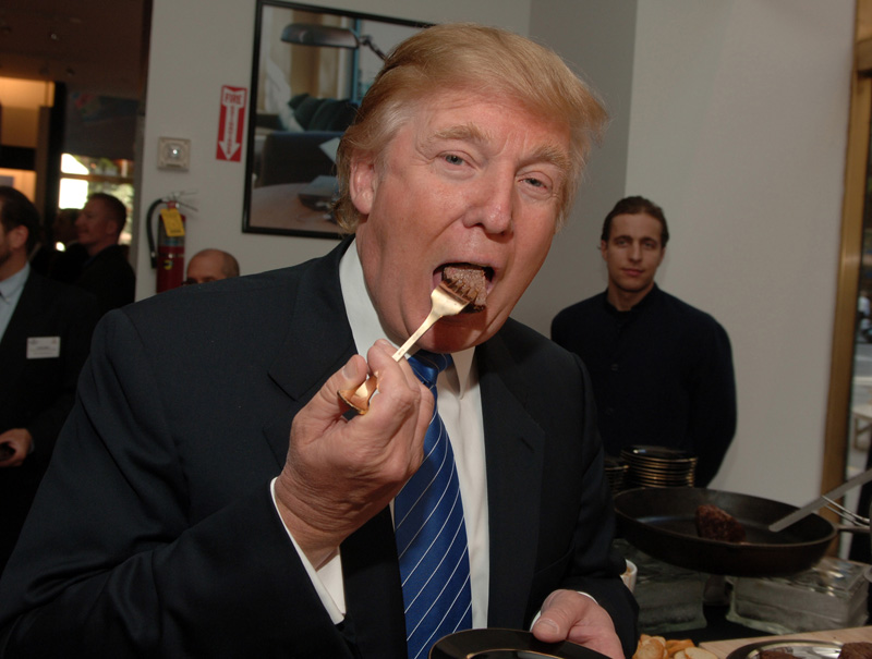 Donald Trump comida basura