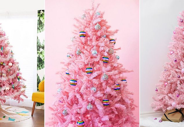 Compartir 59+ imagen arbolitos de navidad decorados rosa