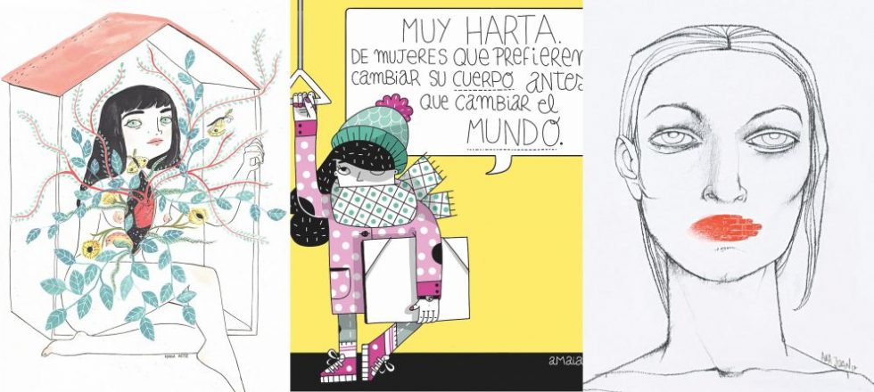 12 ilustradoras españolas dibujan cómo ven a la mujer en 2018