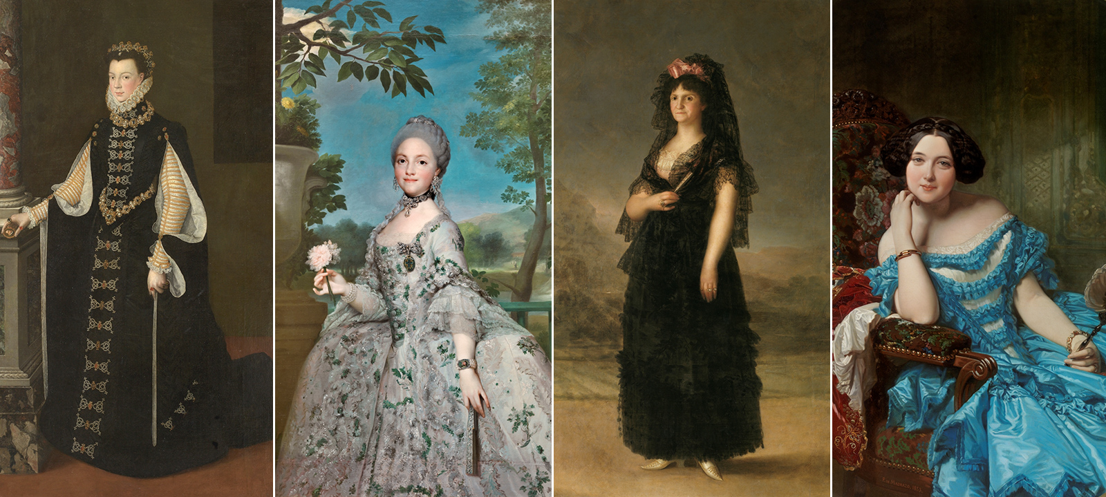 La evolución del vestido a través de 14 cuadros del Museo del Prado