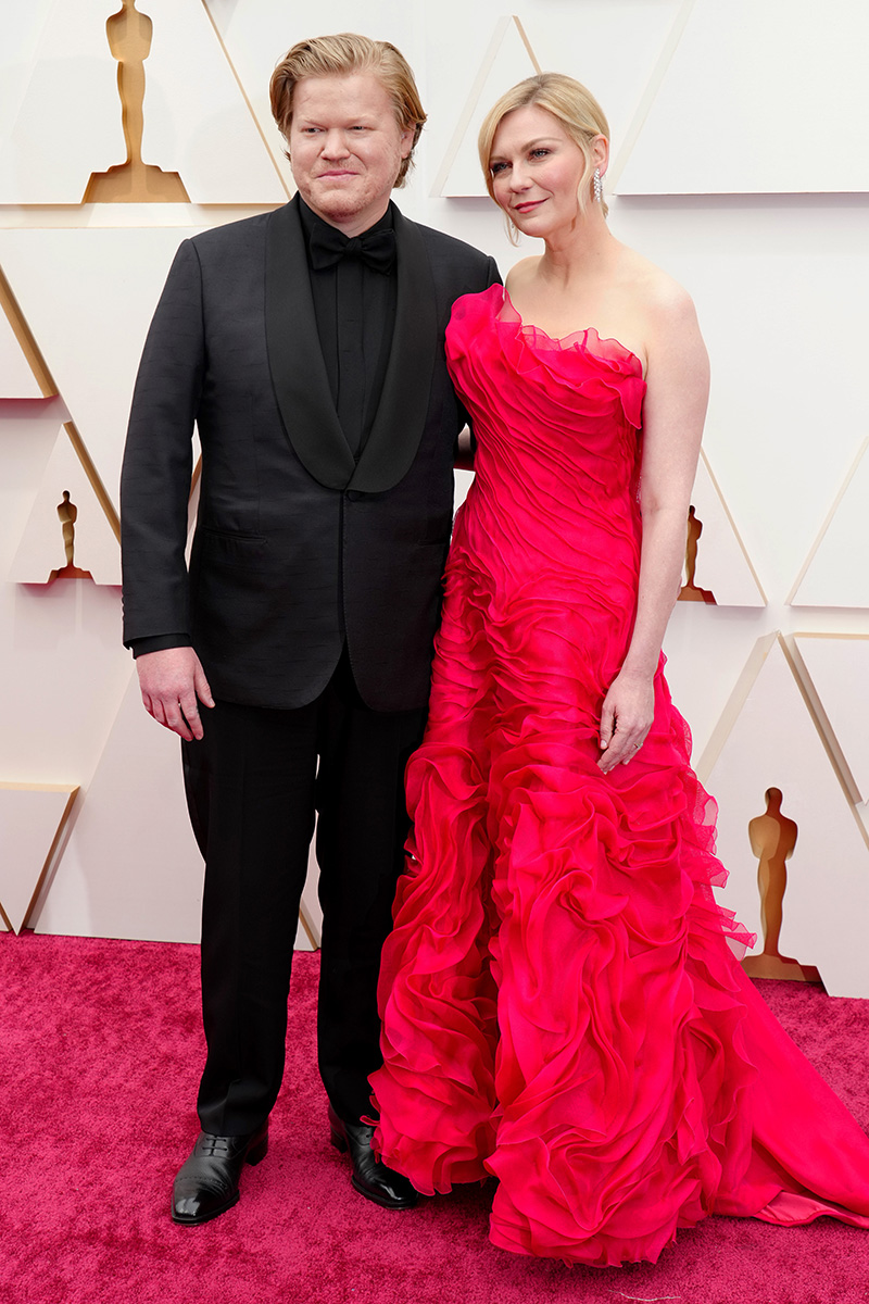 El matrimonio formado por Jesse Plemons y Kirsten Dunst en los Oscar