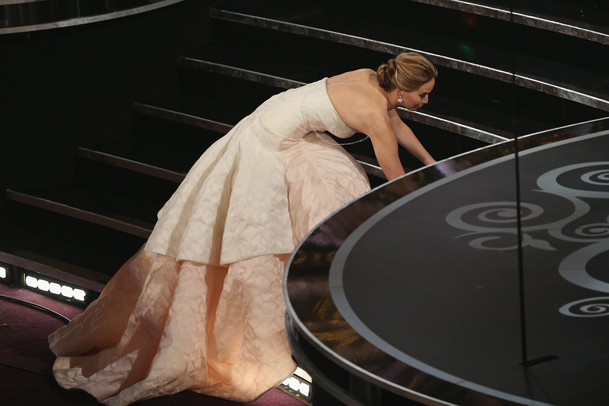 Дженнифер Лоуренс на Оскаре 2013 года