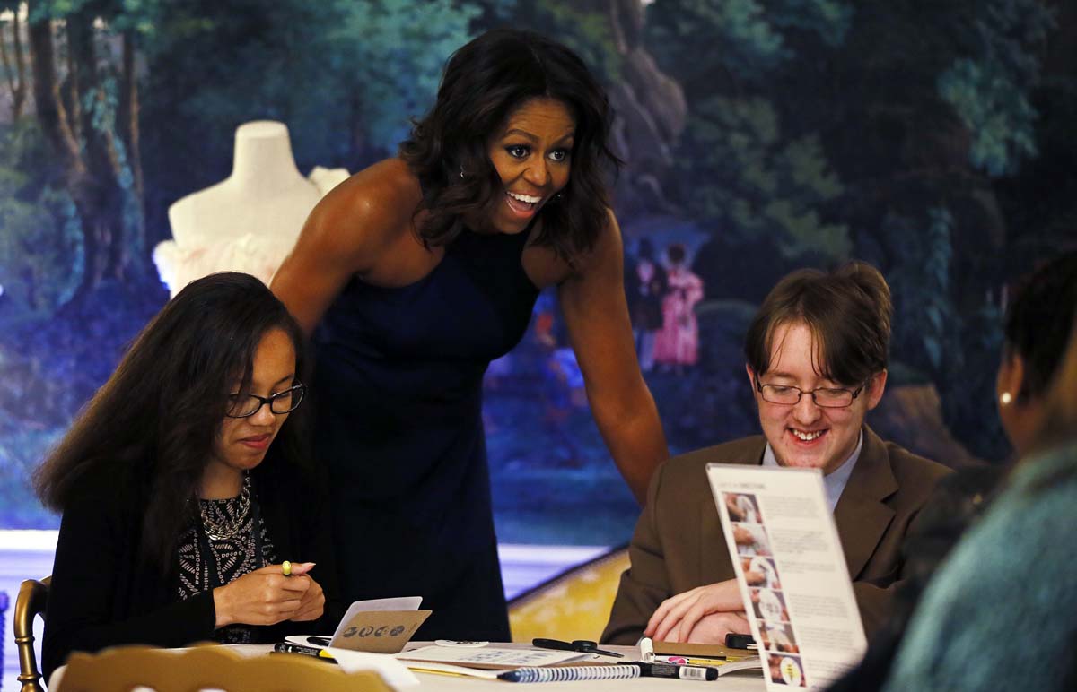 Michelle Obama, anfritiona de un taller de jóvenes diseñadores