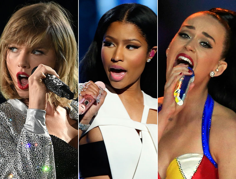 Guía para entender el 'pique' entre Nicki Minaj, Taylor Swift y Katy