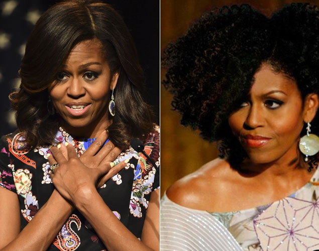 Michelle Obama rizos